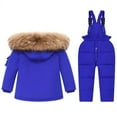 thumbnail image 3 of Krdevn Toddler Boys Snowsuit Girls Snow Pant and Jacket Bib Winter Clothes Warm Coat,3-4 Years, 3 of 3