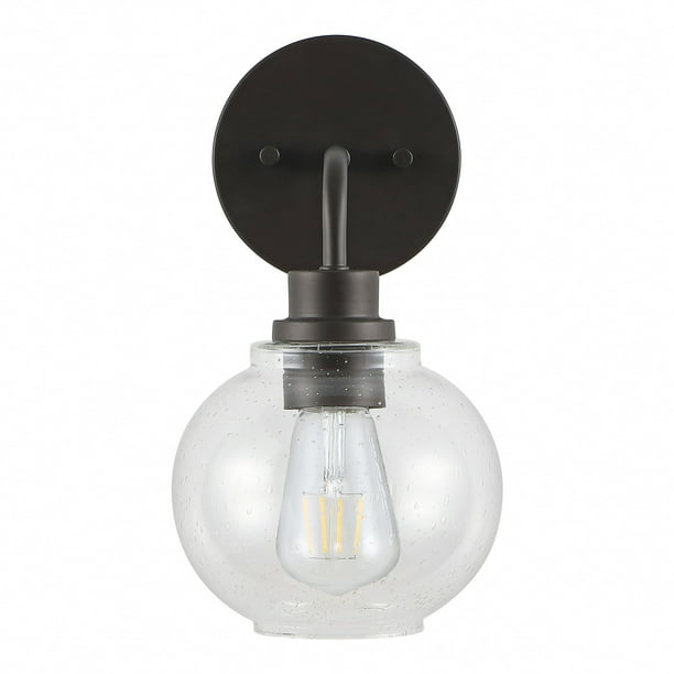 Jonathan Y Lighting Jyl7526 Sandrine 6 5 1 Light Iron Seeded Glass Cottage Rustic Led Com - Are Wall Lights Outdated
