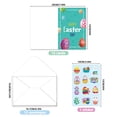 thumbnail image 3 of HongHeng Clearance Under $2.00 Easter Card Set 12 Eggs Bunny Folded In Half with Envelope Message Wishes Easter Card, 3 of 9