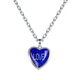 thumbnail image 2 of lionlar Collier d'Humeur en Forme de Cœur avec Cadre Photo Déclaration Médaillon à Détection de Température Amour, 2 of 9