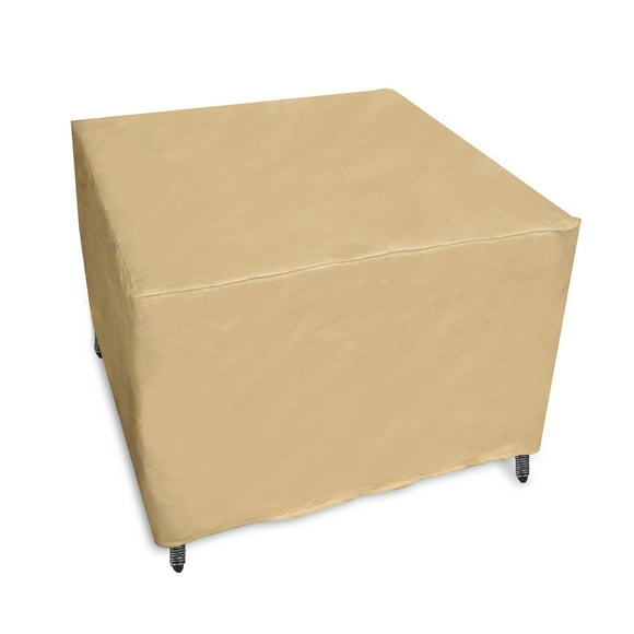 Protective Covers Weatherproof Ottoman Cover, Small, Tan