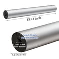 thumbnail image 2 of Pipe Insulation Foam Tube,8 Pcs Self Adhesive Insulation Wrap Tape for Copper Pipe,0.87 in Insulation Wrap Freezing Aluminum Foil Pipe for Outdoor Winter Irrigation,Sprinkler,15.75 in Lenght, 2 of 4