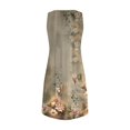 thumbnail image 5 of UDAUDU Casual Summer Dresses for Women 2026 V-Neck Sundresses Sleeveless Loose Sleep Dress Beach Tank Dress Vacation Floral Dresses Gray 3XL, 5 of 7