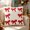 Red, variant on VANLOFE Embroidered Bow Pillow Cover, Chenille Christmas Cushion Cover, Christmas Gift for Adding Raised Textile Detail to a Sofa or Bed, 17.72 x 17.72 Inch Polyester Cover without an Insert