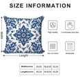 thumbnail image 2 of Blue And White Pioneer Flower Pillow Covers,Blue And White Pioneer Flower Throw Pillow Covers 18"×18" ,Living Room Sofa Couch Pillow Covers,Decorative Pillow Covers, 2 of 7