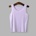 thumbnail image 4 of ZACPNCV Girls Tank Tops Kids Toddler Solid Sleeveless Undershirt Girls Dance Tops Cotton Basic Undershirts Athletic T-Shirts Purple 5-6 Years, 4 of 6