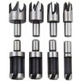 thumbnail image 1 of Juego de 8 brocas avellanadoras para tapones de madera, herramienta de corte para hacer tacos de madera, tacos, espigas, tacos, espigas, 1 of 5