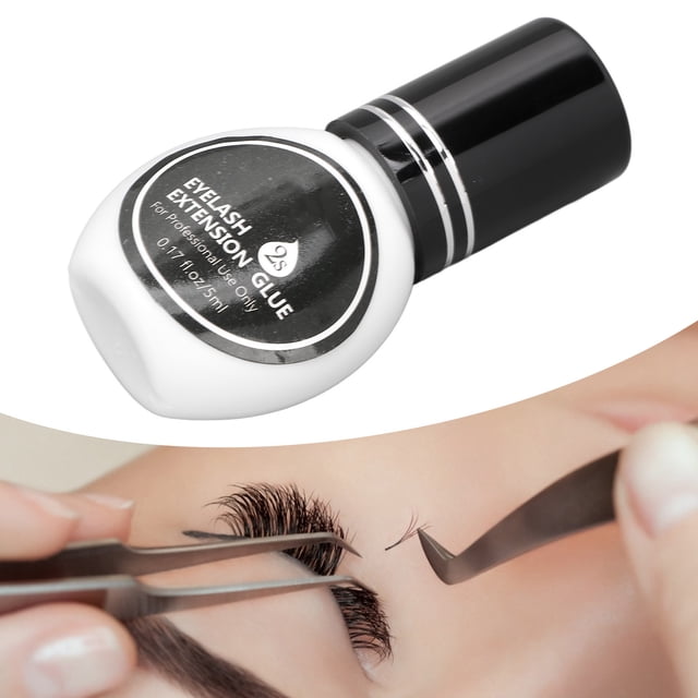 Colle d'Extension de Cils, Colle d'Extension de Cils Portable 5 ml Sans Odeur à Séchage Rapide pour Salon de Beauté