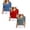 3PCS Bule & Red & Dark Gray, variant on Women's 1/2 Sleeve Tops Half Length Sleeve V-neck T Shirts Slim Fit Casual Elbow Summer Basic Tees, 3 Pack