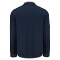 thumbnail image 3 of Men's-Cutter & Buck  Navy Seattle Sounders FC Advantage Tri-Blend Eco Soft Pique Long Sleeve Knitted Button-Up Top, 3 of 3