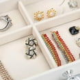 thumbnail image 7 of Colourtree Beige 3 Drawer Jewelry Holder Box Organizer, Jewelry Boxes & Organizers with Earring Organizer, 7 of 7