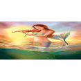 thumbnail image 4 of Mermaid Piggy Bank, Mermaid Playing Violin at Sunset View Colorful Realistic Design Soft Dreamlike, Ceramic Coin Bank Money Box for Cash Saving, 3.6" X 3.2", Multicolor, by Ambesonne, 4 of 4