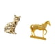 thumbnail image 5 of Majestuosa escultura de animales, adorno artesanal con figura de gato y caballo, estatua decorativa de resina para chimenea, hogar u oficina., 5 of 8