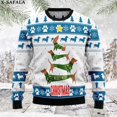 thumbnail image 5 of Lindos suéteres de punto navideños con diseño de perro salchicha, divertidos suéteres de regalo de Navidad y Halloween, tops para parejas, fiestas, unisex, casuales, 3, 5 of 5
