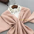 thumbnail image 3 of LoudSung Fake Collar Detachable Half Shirt Blouse False Collar Bead Rhinestones Crystals Decorative Dickey for Women Girls, 3 of 8
