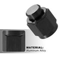 thumbnail image 4 of 2pcs 6AN AN6 Female Thread Flare Cap Block Off Tube Fitting Plug Adapter Fuel Oil Line Adaptor Aluminum Alloy Black, 4 of 6