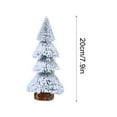 thumbnail image 2 of Wadada Artificial Mini Christmas Trees, Mini Snow Frost Trees Desktop Miniature Christmas Trees for Holiday Party DIY Room Decor Home Table Top Christmas Decoration Fairy Garden (7.9inch), 2 of 3