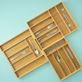 thumbnail image 5 of 7 Compartment Bamboo Drawer Organizer - Natural, 5 of 11