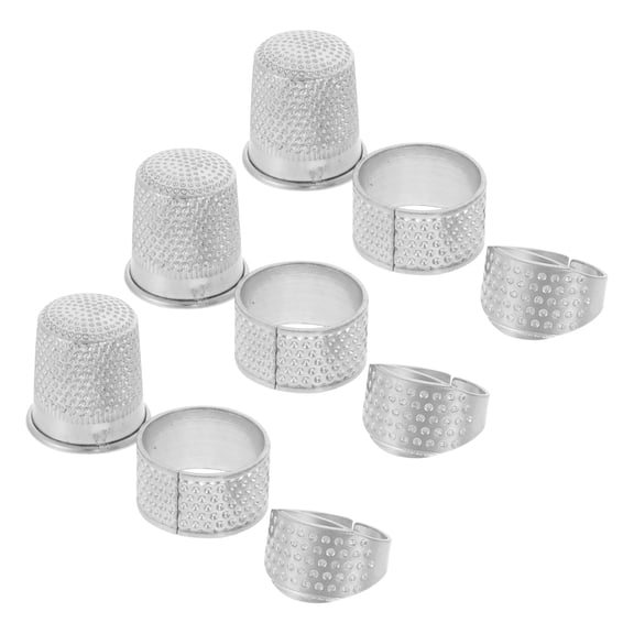 15pcs Thickening Adjustable Cross Stitch Thimbles Sewing Thimbles Sewing Supplies