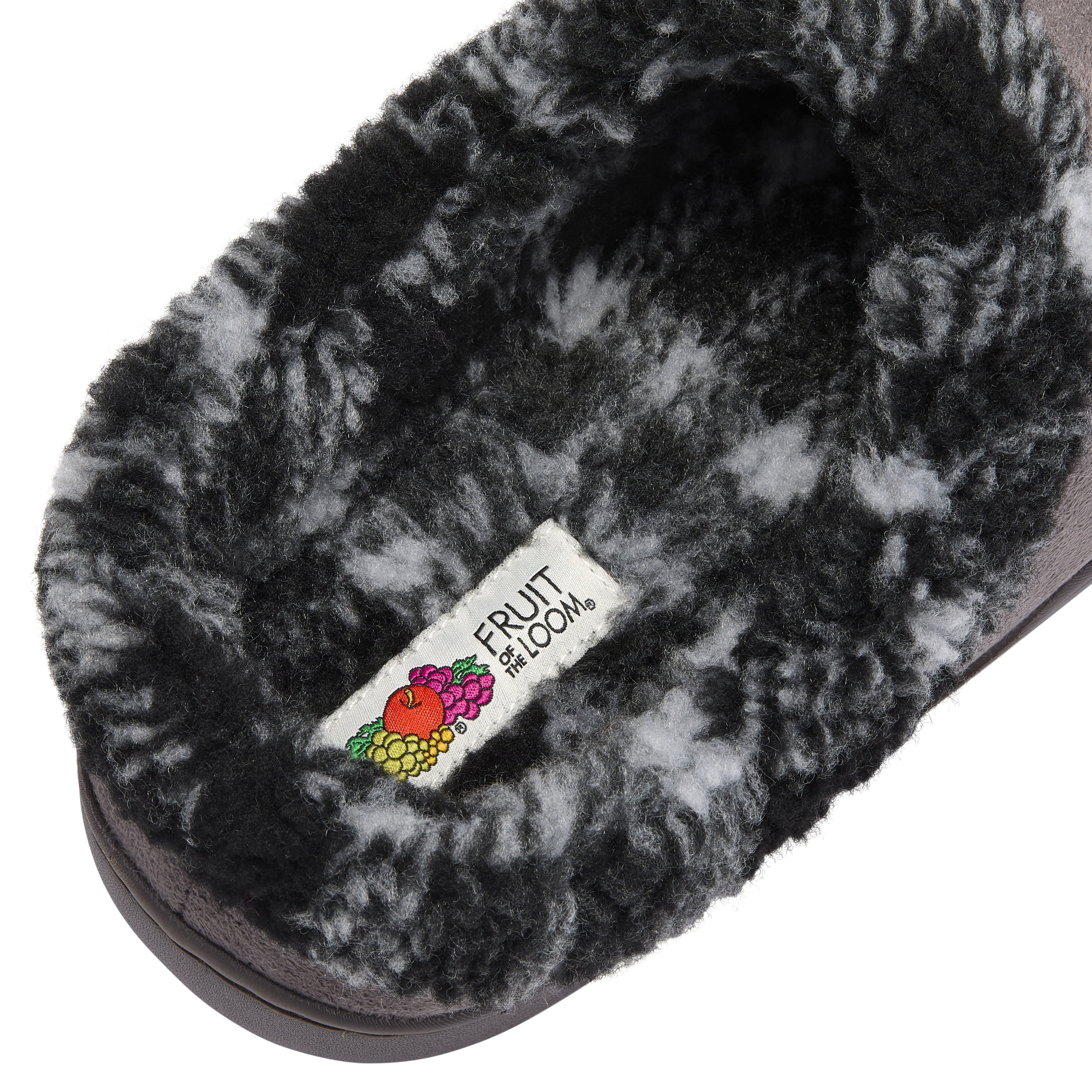 Fruit of the Loom Men's Printed Sherpa Lined Clog