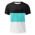 thumbnail image 2 of kamemir Mens T-Shirts Men's Short Sleeve T Shirt(Blue,XL), 2 of 3