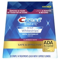 Crest 3D White Whitestrips Glamorous White Teeth Whitening Kit, 14 Treatments