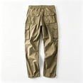 thumbnail image 4 of Big & Tall Straight Stretch Cargo Pants Four Utility Pockets Daily Work Pants S-XXL, 4 of 8