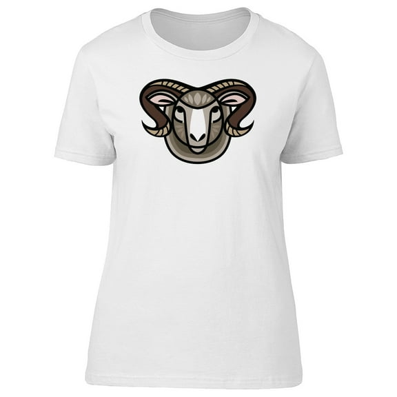 Horned Ram Head T-Shirt Men -Image by Shutterstock, Male 4X-Large