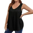 thumbnail image 2 of OSFVNOXV Plus Size Womens Tank Tops Loose Fit Oversized Shirts Breathable Quick Drying Sleeveless Camisole Solid Color Crewneck Activewear ,XL-5XL, 2 of 6