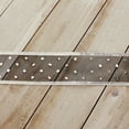 thumbnail image 2 of Ribbon Traditions 1 1/2" Wired Ribbon Metallic Banded Edge Sheer Glitter Dots Black/Silver 25 Yards, 2 of 2