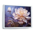 thumbnail image 2 of Designart "Moonlit Peony Magic" Flowers Floater Framed Canvas Art Print, 2 of 5