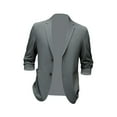 thumbnail image 6 of Suit Jacket Men Stylish Casual for Holidays Festivals Travel Gray Green Color L, 6 of 9