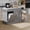 Gray&Marble, variant on DreamCurship 52" Kitchen Island with Storage, Rolling Kitchen Cart Storage Cabinet with Drawer, Dedicated trash can compartment, kitchen island on wheels, Gray