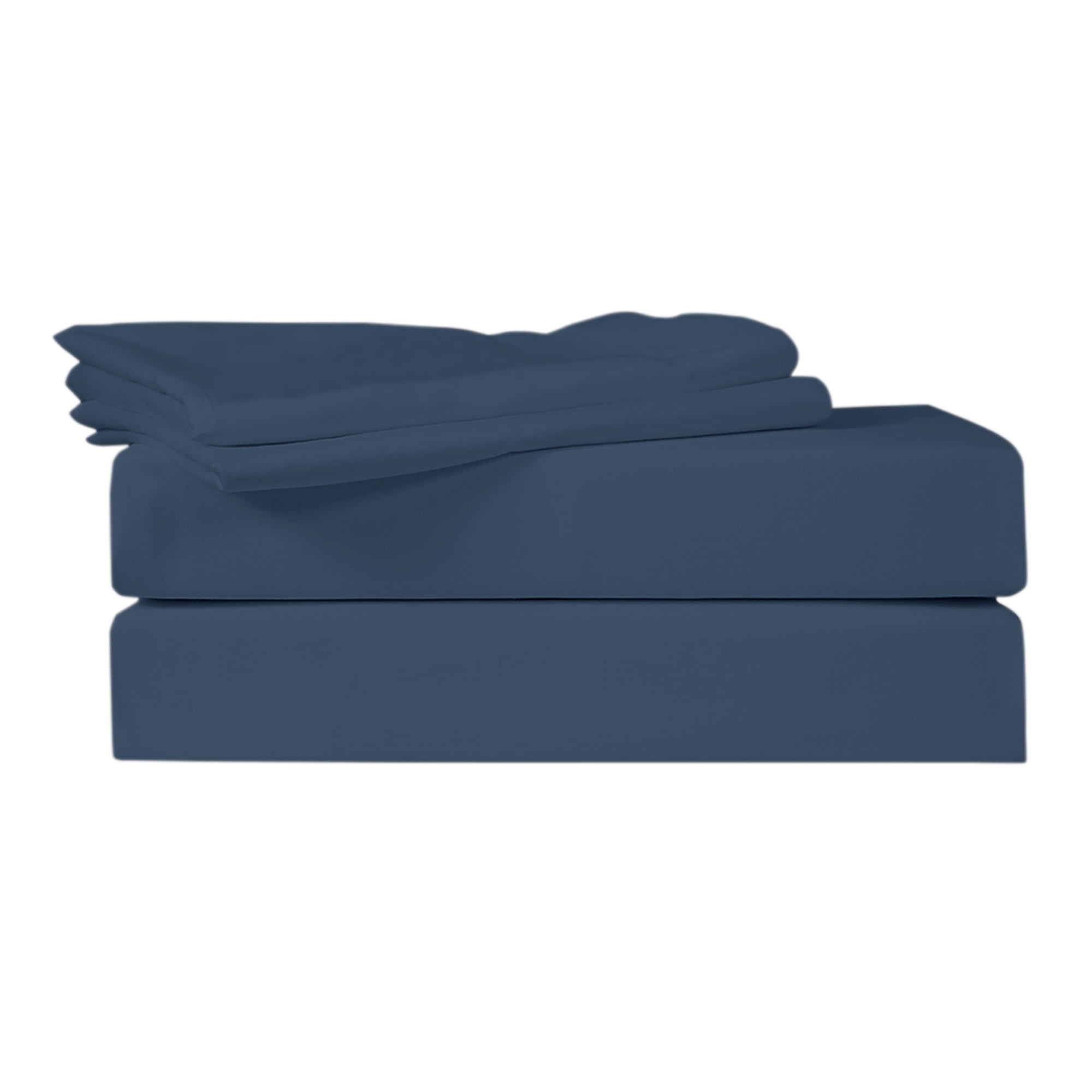 Just Linen 400 Thread Count 100 Egyptian Quality Cotton Sa Just Linen 400 Thread Count 100 Egyptian Quality Cotton Sa Solid Patriot Blue Color Queen Bedding Sheet Set With Deep Pocketed Ed Sheets