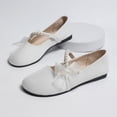 thumbnail image 5 of Gealkoca Women Dress Shoes Ballet Ribbon Bows Flats Mary Jane Party Dress Shoes Women's Casual Soft Soled Trendy Loafers Flat Shoes, 5 of 9