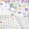 thumbnail image 4 of Metsweet Floral Unicorn Bedding, Flower Magical Horse Duvet Cover Full, Pink Blue Purple,3pcs,1 Duvet Cover and 2 Pillowcases, 4 of 6