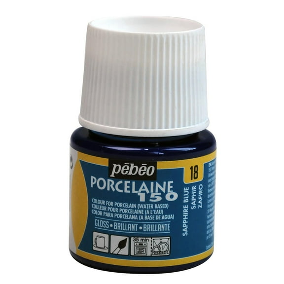 Pebeo Porcelaine 150 Paint, 45ml, Sapphire