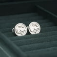 thumbnail image 5 of Leo Zodiac Cufflinks, 925 Sterling Silver, Zodiac Silver Cufflinks for Man, Chariot Jewelry, 5 of 6