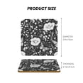 thumbnail image 3 of Multi-Shape Mdf Cork Coaster 4 Pieces Of Anti-Slip, Anti-Wear And Anti-Fouling 3.9in Easy To Clean And Stable Structure Flowers Carnation Snapdragon Butterflies Bees Square, 3 of 7