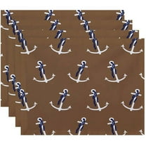 Simply Daisy 18" x 14" Anchor Whimsy Geometric Print Placemat