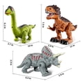 thumbnail image 2 of Juguete de dinosaurio Guminnara para caminar, paquete de 3, para niños de 3 a 7 años, 2 of 7