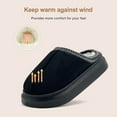 thumbnail image 2 of House Slippers for Woman Men, Womens slippers Platform EVA sole Warm Fuzzy Suede Short Ankle Boots Memory Foam shoes for Women Anti-Slip Home, 2 of 6