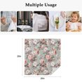 thumbnail image 5 of Pink Green Spring Floral Cloth Napkins, Vintage Botanical Summer Washable and Reusable Dinner Napkins Set of 6, Table Napkin for Kitchen Party Birthday Wedding Hotel Housewarming 20"x20", 5 of 9