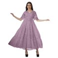 thumbnail image 4 of Moomaya Robe d'Été en Coton Imprimé pour Femmes Grande Taille, 4 of 4