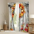 thumbnail image 3 of Castle Fairy Teens Pumpkin Harvest Black Out Curtains,Autumn Fall Mushroom Curtains Pack of 2 (42x63 Each),Rustic Cabin Cottage Bedroom Curtains,Microfiber Bedroom Decor, 3 of 6