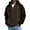 Light Brown, variant on Mens Hoodies Pullover Quarter Zip Casual Long Sleeve Drawstring Waffle Knit Hooded Sweatshirt with Pocket Dark Blue S