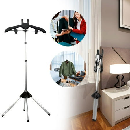 

YZLMD Hooks Steamer Stand Folding Telescopic Clothes Steamer Holder Height Adjustable Steamer Stand for Clothes