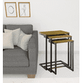 thumbnail image 5 of HomeRoots 493258 23.5 x 18 x 12 in. Black & Brown Solid Wood Rectangular End Table, 5 of 5