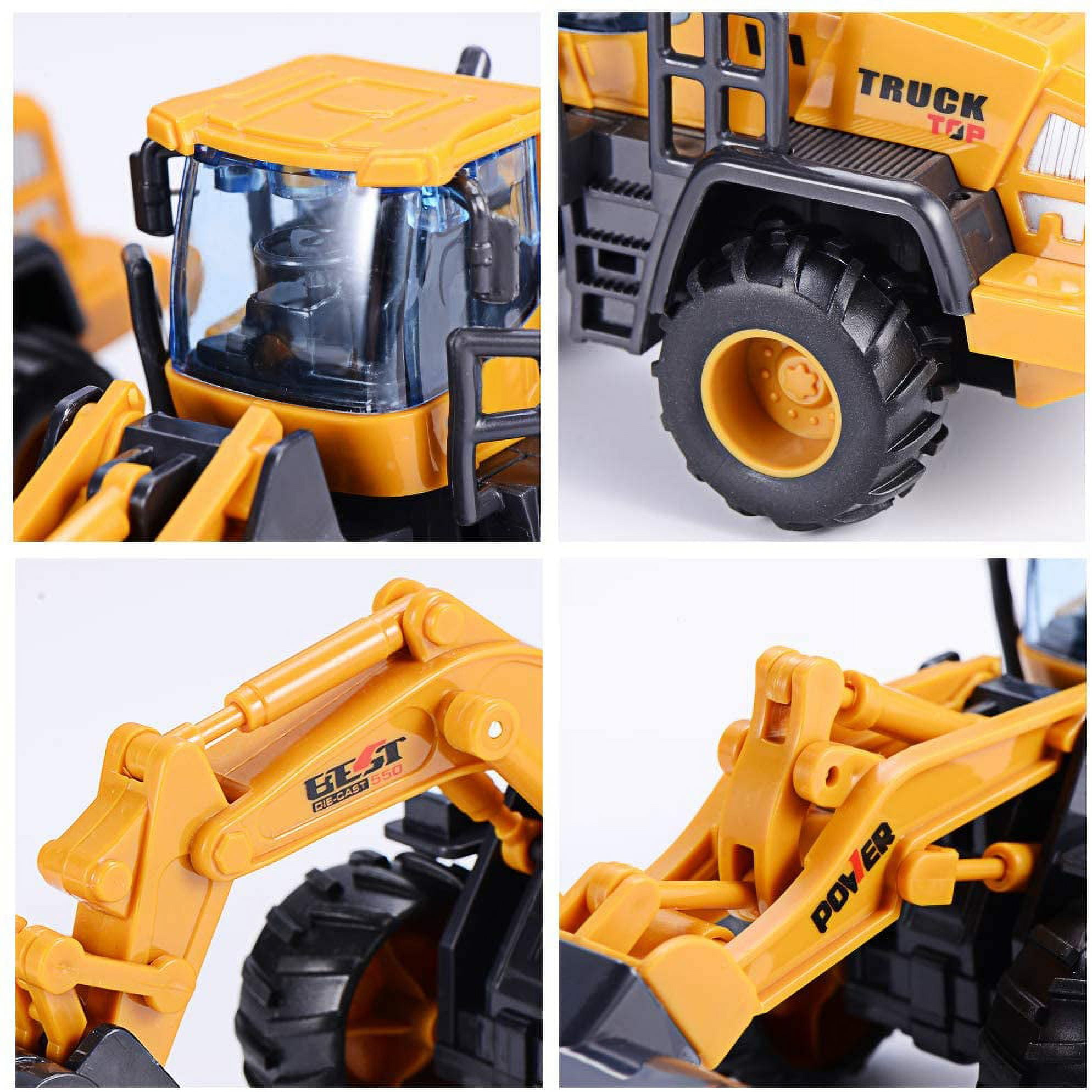 Construction Toys for 3 Year Old Boys 2 Pack with Excavator Toy
