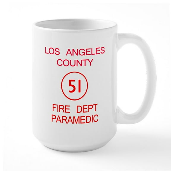 CafePress - Emergency Squad 51 Large Mug - 15 oz Ceramic Large White Novelty Mug